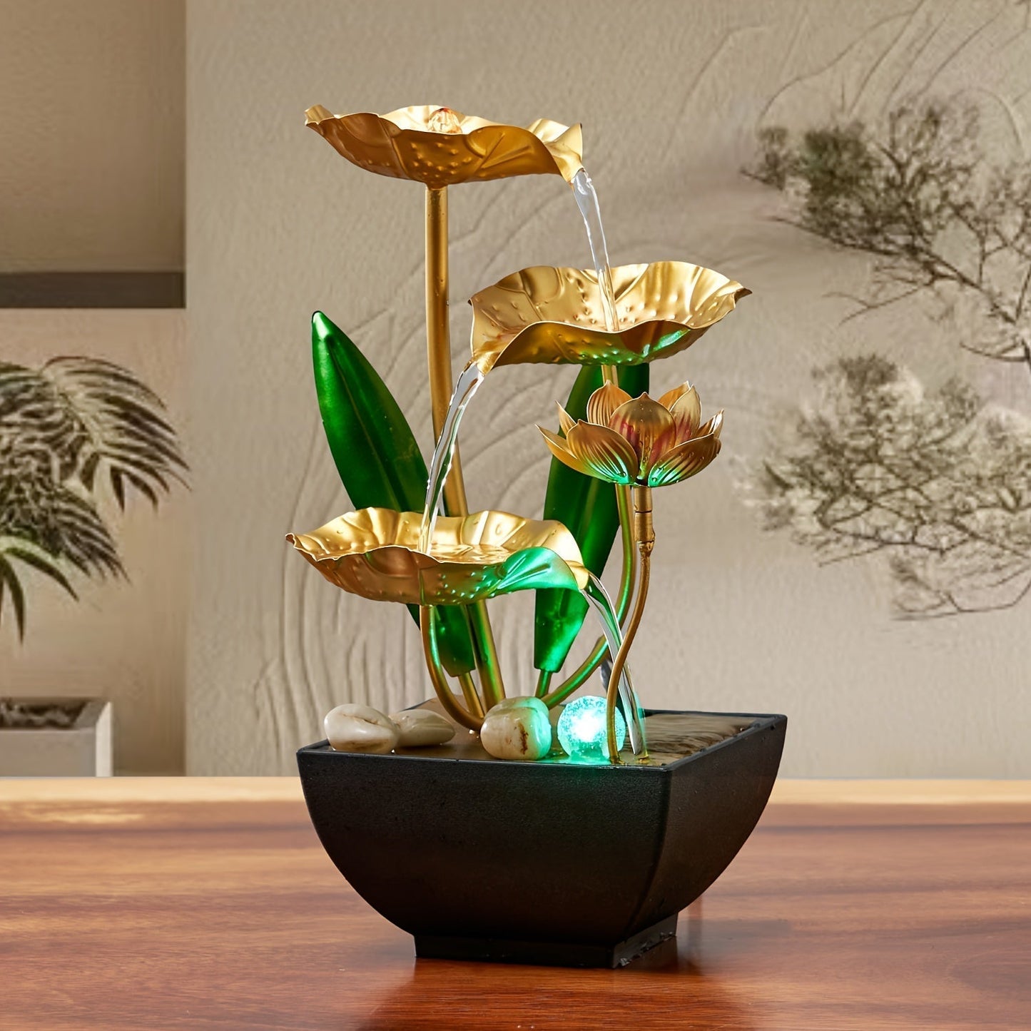 Fontaine d'intérieur Lotus Serein – Apaisante et Ambiante