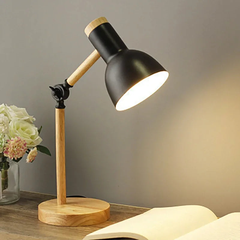 Lampe à poser en bois Scandinave Glo | Lampe de table élégante et vibrante avec lumière réglable pour chaque humeur.