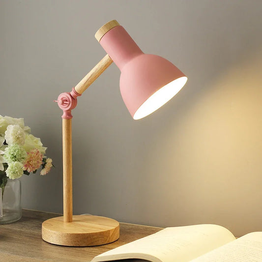 Lampe à poser en bois Scandinave Glo | Lampe de table élégante et vibrante avec lumière réglable pour chaque humeur.