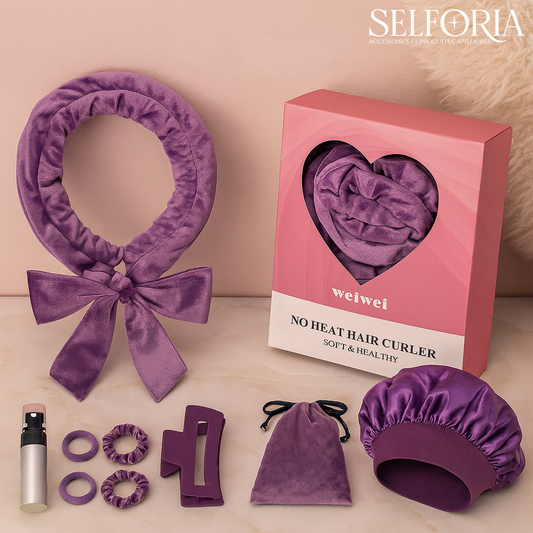 Bandeau Boucles Sans Chaleur – Kit 9 Pièces pour Boucles Douces et Naturelles