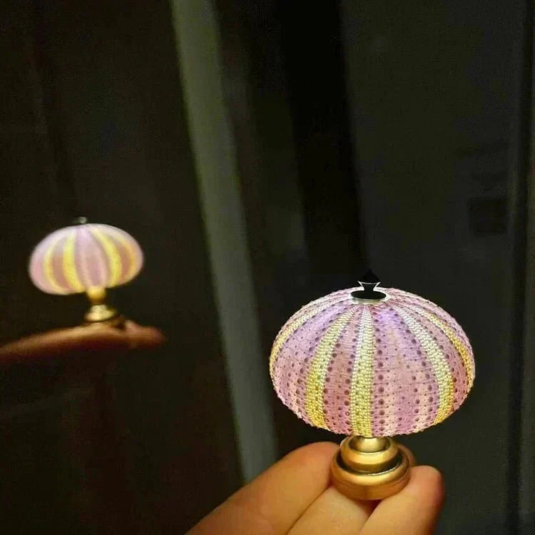 Lampe de table oursin miniature | Lampe d'ambiance créative pour les petites pièces et la décoration de jouets